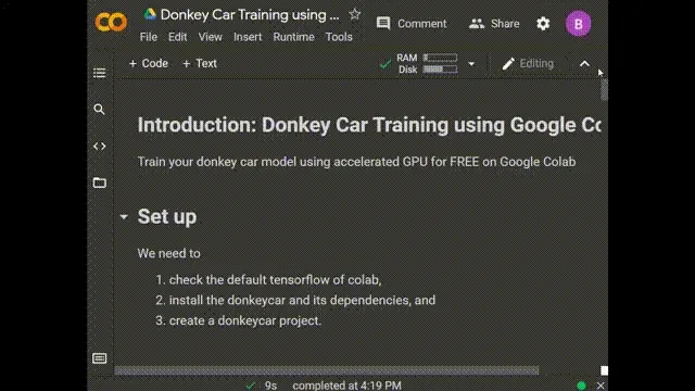 Google Colab AI Model Training